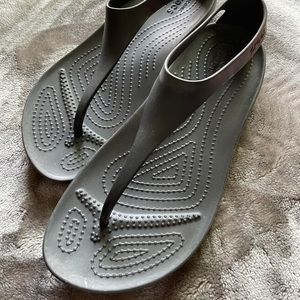 CROCS Black T-Strap Sexi Sandals